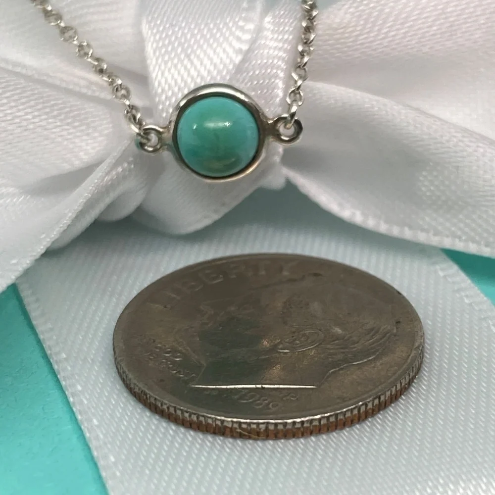 Tiffany & Co Elsa Peretti® Color by the Yard Turquoise bracelet Medium w/box - Picture 4 of 10